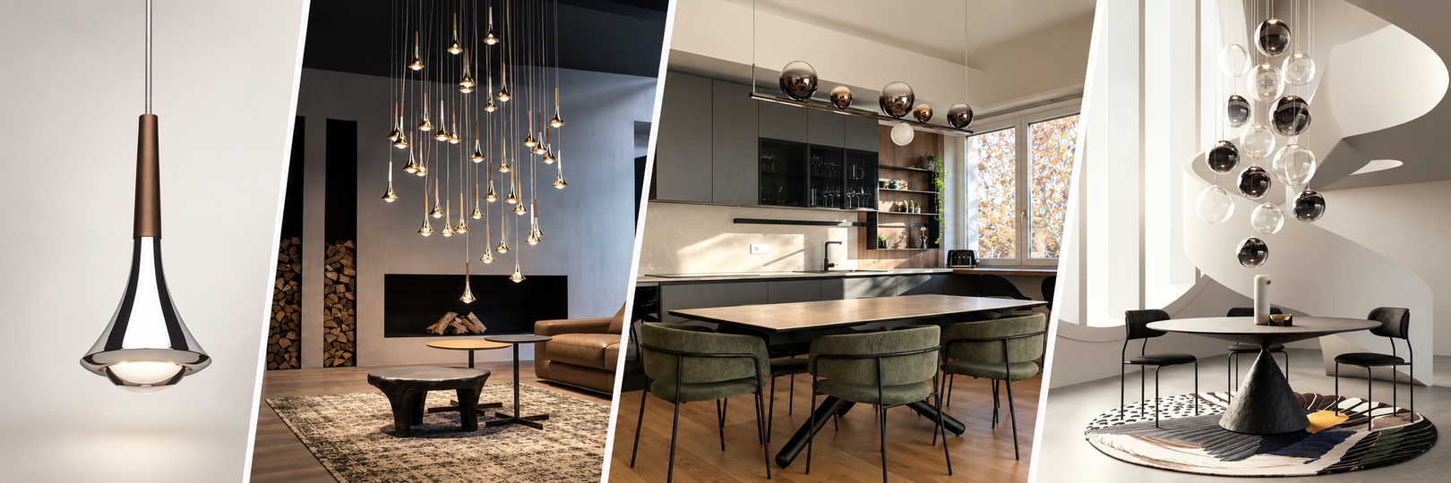LODES Panorama moderner Pendelleuchten-Interieurs